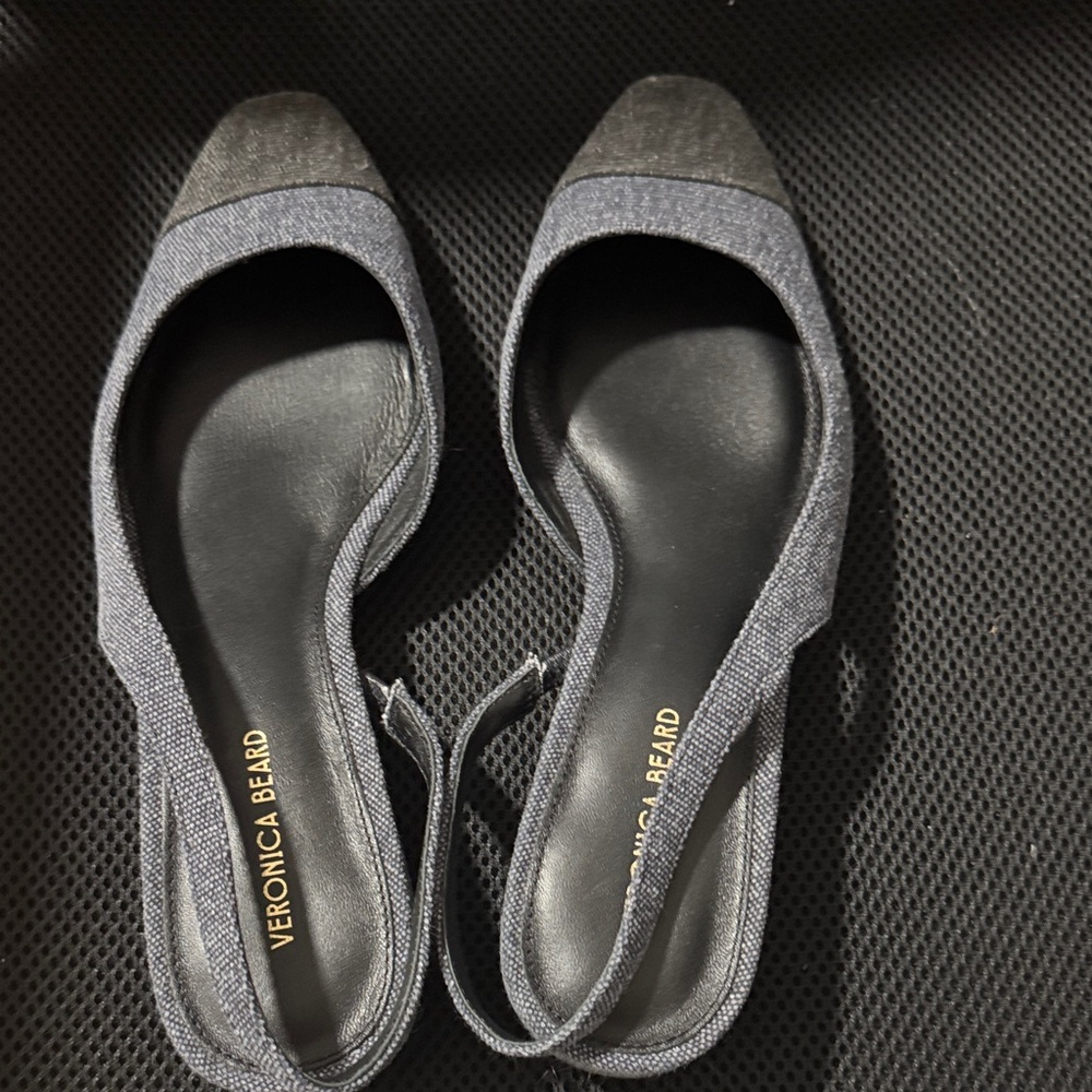 Veronica Beard Black and Gray Heels